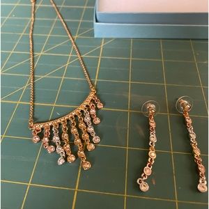 Touchstone Crystal necklace and earrings set